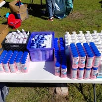 Personal-care supplies arranged for distribution