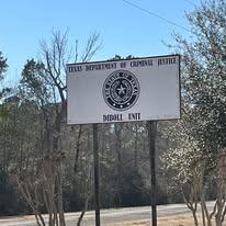 Texas Department of Criminal Justice Diboll Unit sign