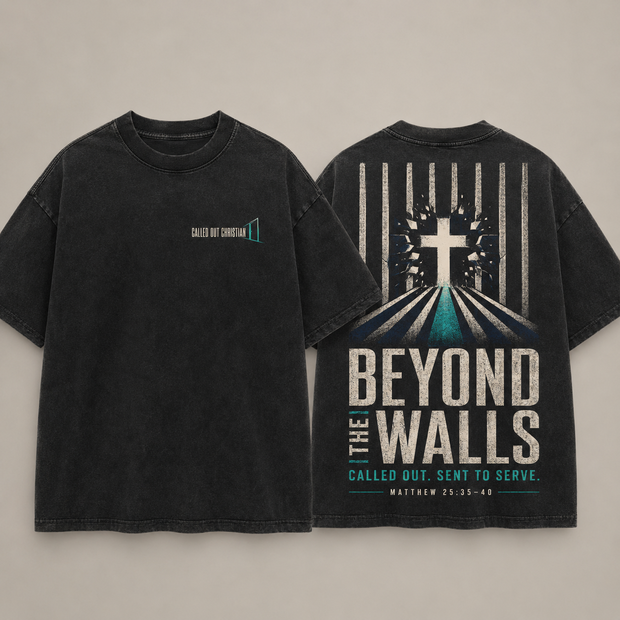 Beyond the Walls Called Out Christian heavyweight T-shirt