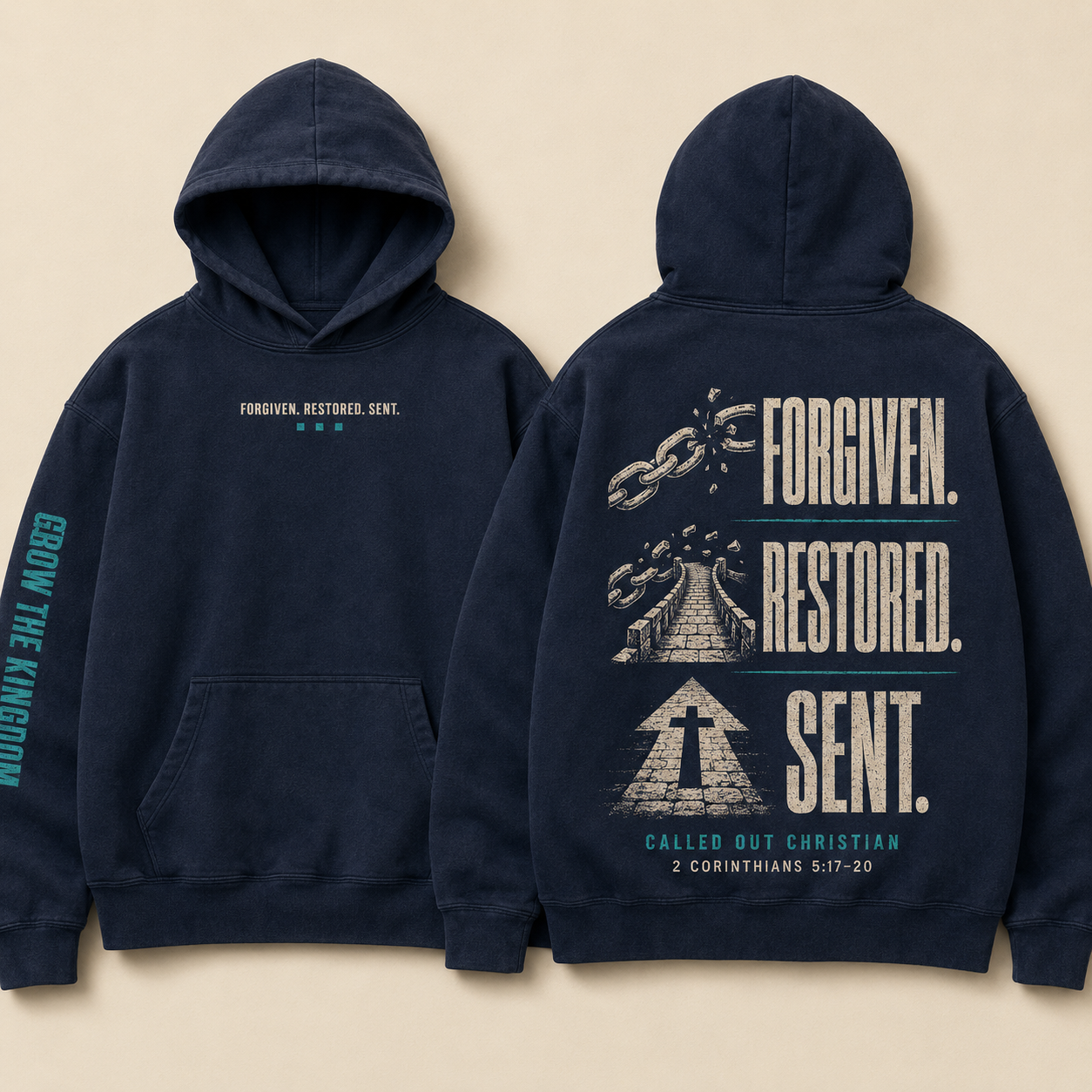 Forgiven. Restored. Sent. Hoodie